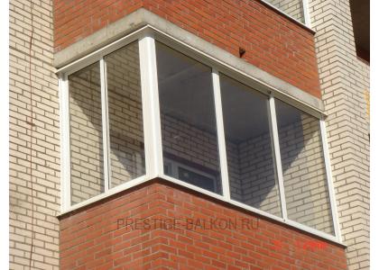 Холодное остекление балкона профилем Provedal и шумопонижающими отливами Подольске