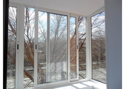 Раздвижное остекление в квартире в Подольске