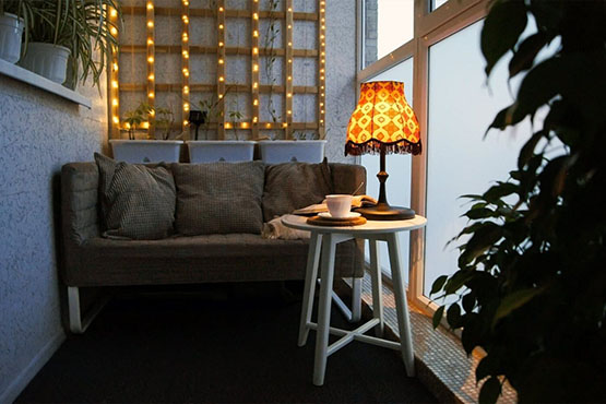 Настольное освещение лоджии в Подольске